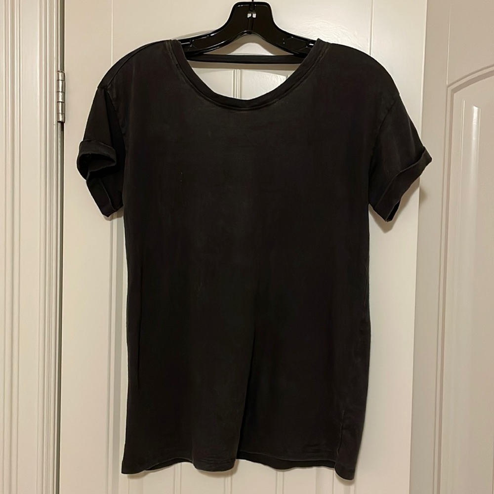 Forever 21 Grey Open Back T-Shirt